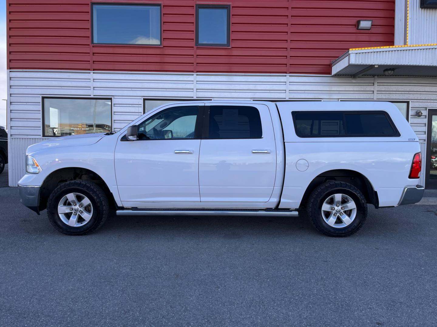 2013 White /Black RAM 1500 SLT Big Horn (1C6RR7LT7DS) with an 5.7L engine, 6-Speed Automatic transmission, located at 1960 Industrial Drive, Wasilla, 99654, (907) 274-2277, 61.573475, -149.400146 - Photo#1